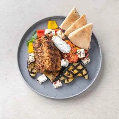 Greek-Style Beef Kofta with Whole Wheat Pita